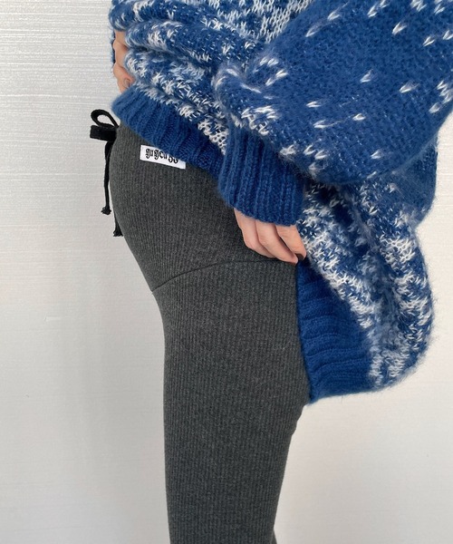 Mela（メラ）の「【マタニティ】リブレギンス（レギンス/スパッツ・レディース・ブラック/ダークグレー/ライトグレー/ホワイト・L/XL/M）」の12枚目の写真