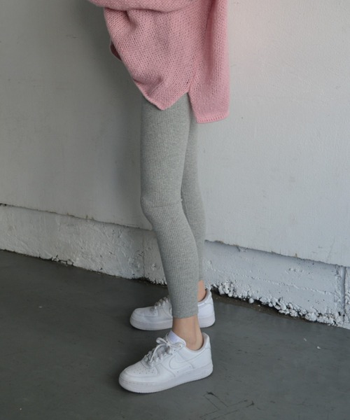 Mela（メラ）の「【マタニティ】リブレギンス（レギンス/スパッツ・レディース・ブラック/ダークグレー/ライトグレー/ホワイト・L/XL/M）」の6枚目の写真