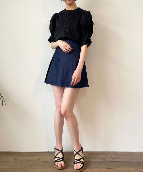MAJESTIC LEGON(マジェスティックレゴン)の「プリーツスカパン(その他パンツ・レディース・ブラック/ネイビー/グレー/アイボリー・MEDIUM)」の12枚目の写真