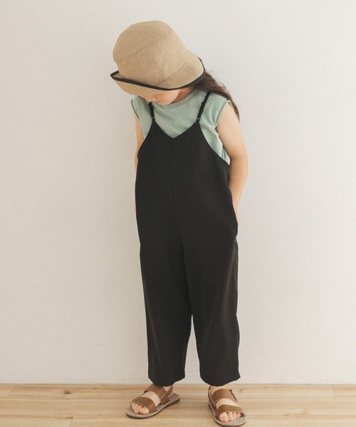 URBAN RESEARCH DOORS（アーバンリサーチドアーズ）の「エステルツイルキャミサロペット(KIDS)（サロペット/オーバーオール・キッズ・アイボリー/ブラック・150/105/120/135）」の10枚目の写真