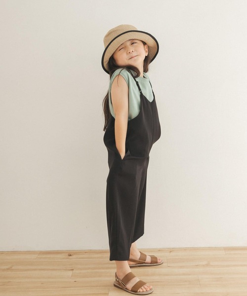 URBAN RESEARCH DOORS（アーバンリサーチドアーズ）の「エステルツイルキャミサロペット(KIDS)（サロペット/オーバーオール・キッズ・アイボリー/ブラック・150/105/120/135）」の15枚目の写真