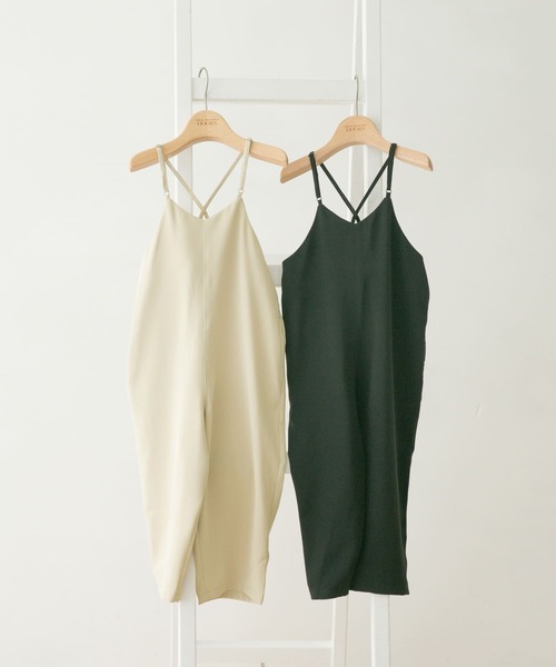 URBAN RESEARCH DOORS（アーバンリサーチドアーズ）の「エステルツイルキャミサロペット(KIDS)（サロペット/オーバーオール・キッズ・アイボリー/ブラック・150/105/120/135）」の18枚目の写真