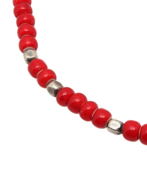 SHIPS JET BLUE（シップスジェットブルー）の「SHIPS JET BLUE(シップス ジェットブルー): ホワイトハーツネックレス（ネックレス・メンズ・レッド/ブルー/ワインレッド・ONE SIZE）」の4枚目の写真