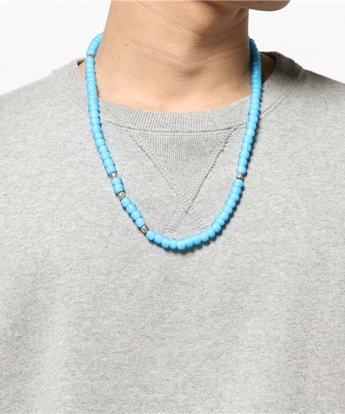 SHIPS JET BLUE（シップスジェットブルー）の「SHIPS JET BLUE(シップス ジェットブルー): ホワイトハーツネックレス（ネックレス・メンズ・レッド/ブルー/ワインレッド・ONE SIZE）」の8枚目の写真