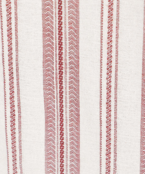 LBC（エルビーシー）の「ストライプガウンワンピース（シャツワンピース・レディース・ブラック/エンジ・M/L）」の9枚目の写真