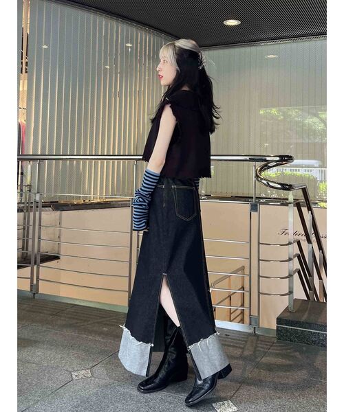 jouetie（ジュエティ）の「ボーダーアームウォーマー（アームカバー