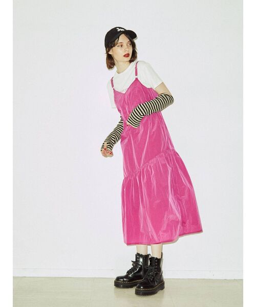 jouetie（ジュエティ）の「ボーダーアームウォーマー（アームカバー・レディース・パープル/オフホワイト/ピンク/ブルー・FREE）」の7枚目の写真