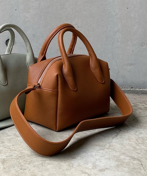 DouDou(ドゥドゥ)の「ミドルサイズボストン(ハンドバッグ・レディース・ブラック/グリーン/パープル/キャメル・FREE)」の2枚目の写真