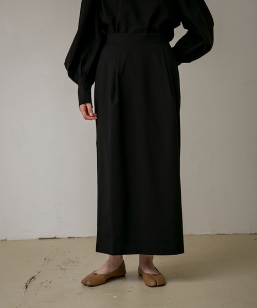 PERNA（ペルナ）の「ペンシルロングスカート (セットアップ対応）（スカート・レディース・ダークグレー/ブラウン/ブラック・M/L）」の7枚目の写真