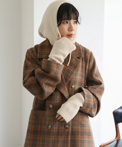 RAY CASSIN(レイカズン)の「ニットアームウォーマー(アームカバー・レディース・キナリ/スミクロ/グレイッシュベージュ/ライトカーキ・FREE)」の14枚目の写真