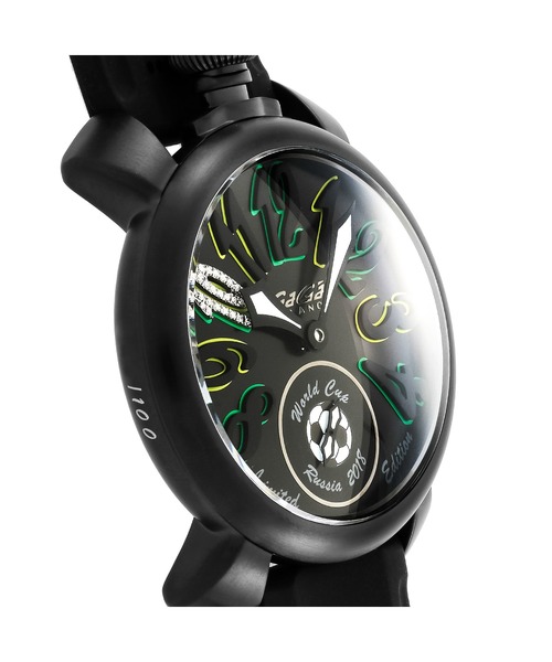 GaGa MILANO(ガガミラノ)の「GaGa MILANO/ガガミラノ MANUALE48MM 腕時計GAG-5012MWP01SB0F-S メンズ(アナログ腕時計・メンズ・ブラック・FREE)」の3枚目の写真