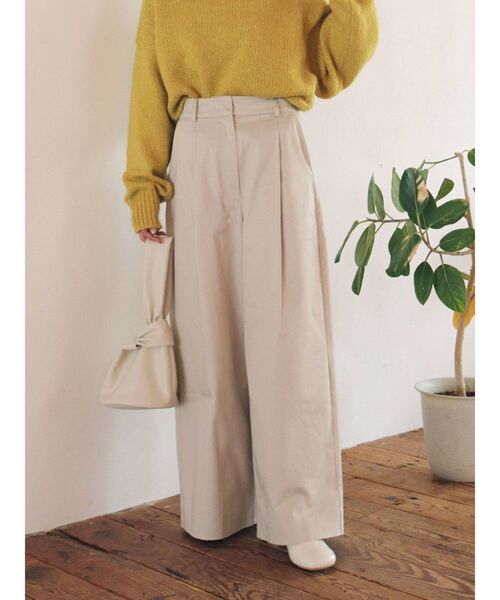 Ungrid（アングリッド）の「ハイウエストワイドパンツ（その他パンツ・レディース・アイボリー/カーキ・SMALL/MEDIUM）」の11枚目の写真