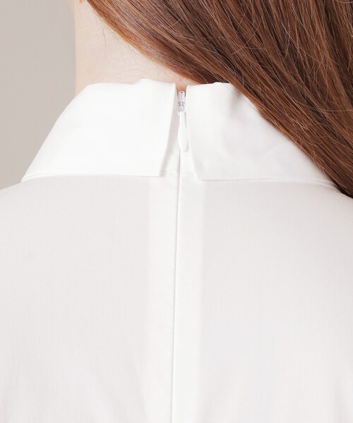 MACKINTOSH LONDON(マッキントッシュ ロンドン)の「フィルコットンナイロンボウタイブラウス(シャツ/ブラウス・レディース・オフホワイト/チャコールグレー/ピンク系その他2・38)」の8枚目の写真