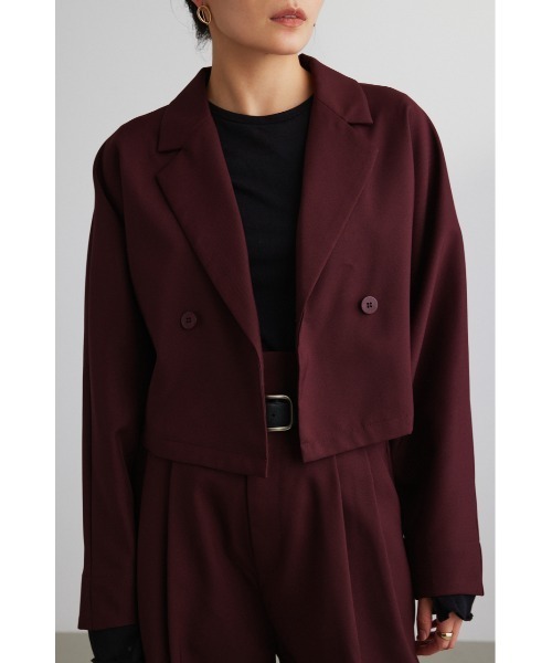 STYLEMIXER（スタイルミキサー）の「ドルマンスリーブテーラードジャケット（テーラードジャケット・レディース・ベージュ/ブラック/ボルドー・FREE）」の3枚目の写真