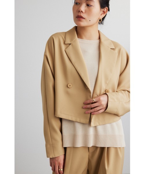 STYLEMIXER（スタイルミキサー）の「ドルマンスリーブテーラードジャケット（テーラードジャケット・レディース・ベージュ/ブラック/ボルドー・FREE）」の6枚目の写真