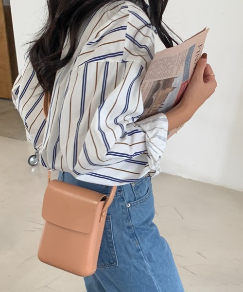 ECLIN（エクラン）の「スクエアミニショルダーバッグ（ショルダーバッグ・レディース・ホワイト系その他/ブラック/ブラウン/ベージュ・FREE）」の4枚目の写真