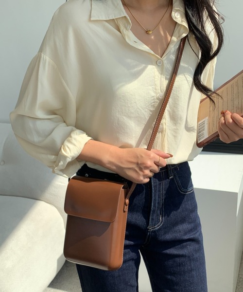 ECLIN（エクラン）の「スクエアミニショルダーバッグ（ショルダーバッグ・レディース・ホワイト系その他/ブラック/ブラウン/ベージュ・FREE）」の3枚目の写真