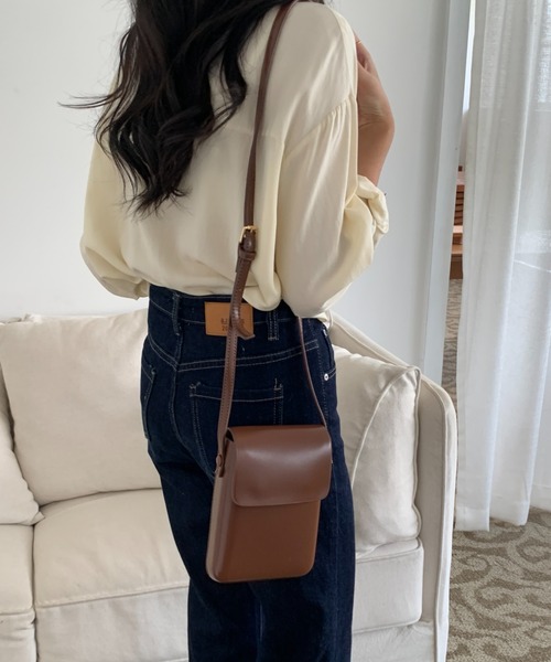 ECLIN（エクラン）の「スクエアミニショルダーバッグ（ショルダーバッグ・レディース・ホワイト系その他/ブラック/ブラウン/ベージュ・FREE）」の13枚目の写真