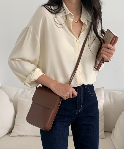 ECLIN（エクラン）の「スクエアミニショルダーバッグ（ショルダーバッグ・レディース・ホワイト系その他/ブラック/ブラウン/ベージュ・FREE）」の14枚目の写真