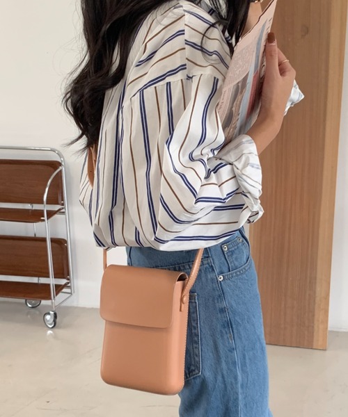 ECLIN（エクラン）の「スクエアミニショルダーバッグ（ショルダーバッグ・レディース・ホワイト系その他/ブラック/ブラウン/ベージュ・FREE）」の11枚目の写真