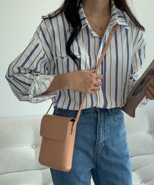 ECLIN（エクラン）の「スクエアミニショルダーバッグ（ショルダーバッグ・レディース・ホワイト系その他/ブラック/ブラウン/ベージュ・FREE）」の17枚目の写真