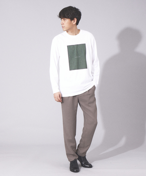 ABAHOUSE（アバハウス）の「【LEIN】フロント プリント ロングスリーブ Tシャツ（Tシャツ/カットソー・メンズ・ホワイト/ホワイト系その他2/ホワイト系その他・48/46/44）」の9枚目の写真