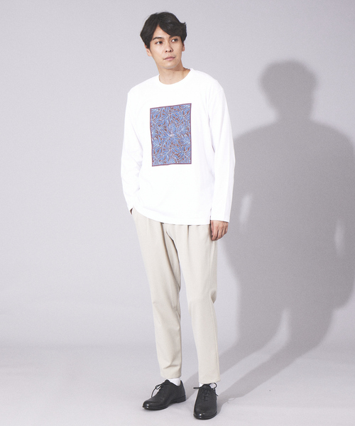 ABAHOUSE（アバハウス）の「【LEIN】フロント プリント ロングスリーブ Tシャツ（Tシャツ/カットソー・メンズ・ホワイト/ホワイト系その他2/ホワイト系その他・48/46/44）」の7枚目の写真