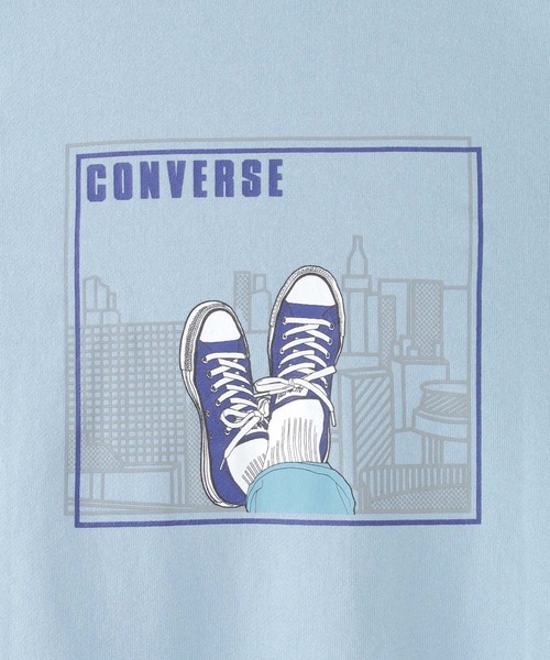 CONVERSE ALL STAR(コンバースオールスター)の「【キッズ】CONVERSE コンバース プリントパーカー(130~160cm)(パーカー・キッズ・スカイブルー/ダークブルー・130/140/150/160)」の13枚目の写真
