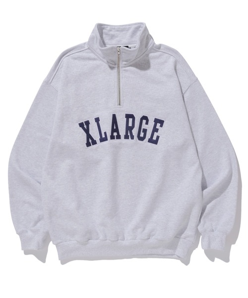 XLARGE(エクストララージ)の「HALF ZIP PULLOVER SWEAT(スウェット・メンズ・ネイビー/ブラック/アッシュ/ブラウン・M/XL/S/L)」の5枚目の写真