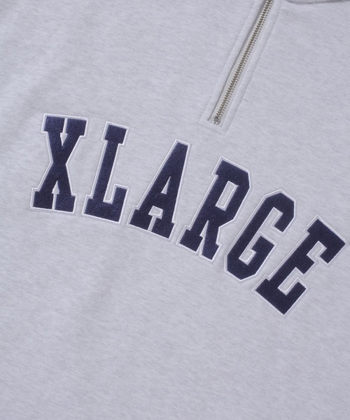 XLARGE(エクストララージ)の「HALF ZIP PULLOVER SWEAT(スウェット・メンズ・ネイビー/ブラック/アッシュ/ブラウン・M/XL/S/L)」の8枚目の写真