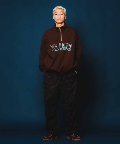 XLARGE(エクストララージ)の「HALF ZIP PULLOVER SWEAT(スウェット・メンズ・ネイビー/ブラック/アッシュ/ブラウン・M/XL/S/L)」の19枚目の写真