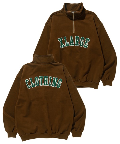 XLARGE(エクストララージ)の「HALF ZIP PULLOVER SWEAT(スウェット・メンズ・ネイビー/ブラック/アッシュ/ブラウン・M/XL/S/L)」の22枚目の写真