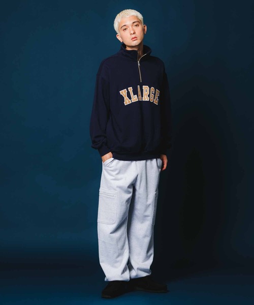 XLARGE(エクストララージ)の「HALF ZIP PULLOVER SWEAT(スウェット・メンズ・ネイビー/ブラック/アッシュ/ブラウン・M/XL/S/L)」の17枚目の写真