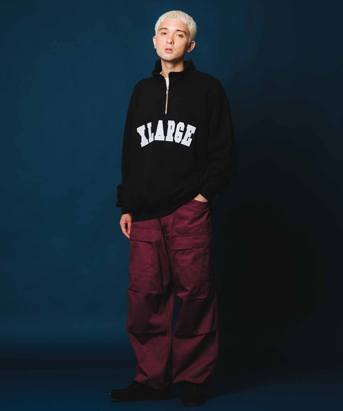 XLARGE(エクストララージ)の「HALF ZIP PULLOVER SWEAT(スウェット・メンズ・ネイビー/ブラック/アッシュ/ブラウン・M/XL/S/L)」の18枚目の写真