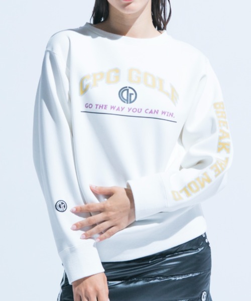 CPG GOLF(シーピージーゴルフ)の「light cardboard graffiti pullover(ライトダンボールグラフィティプルオーバー)(スウェット・レディース・ブラック/レッド/ホワイト・MEDIUM/SMALL/LARGE)」の9枚目の写真