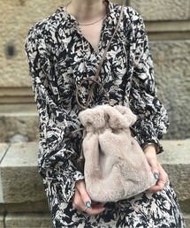 Chez toi | 巾着2WAYファーショルダー(ショルダーバッグ)