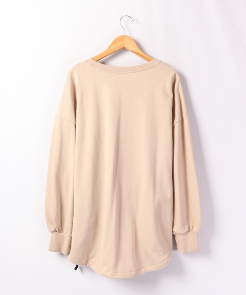 Quelle Chance(ケルシャンス)の「Quelle chance ワンポイント刺繍スケボーネコプルオーバー(Tシャツ/カットソー・レディース・ネイビー/ベージュ/グリーン/アイボリー系・M/L)」の6枚目の写真