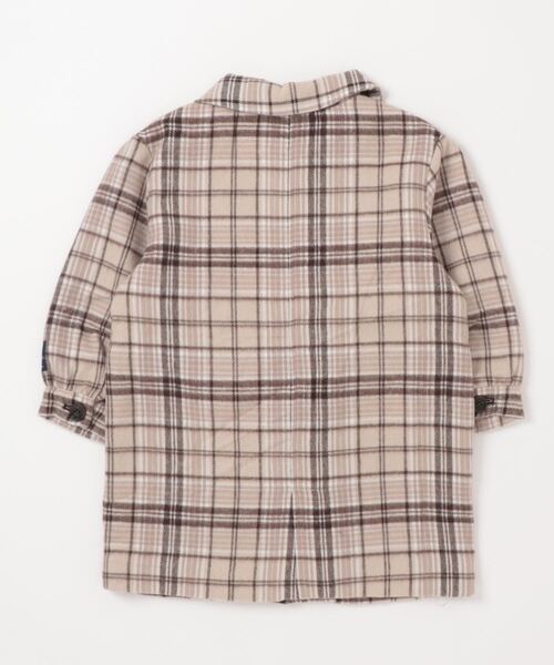 petit main（プティマイン）の「【リンク】チェスターコート（ダッフルコート・キッズ・ライトブルー/マルチ・S/M/L）」の4枚目の写真