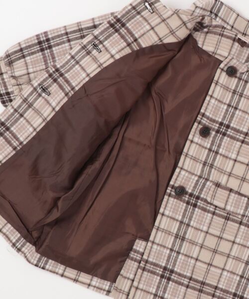 petit main（プティマイン）の「【リンク】チェスターコート（ダッフルコート・キッズ・ライトブルー/マルチ・S/M/L）」の3枚目の写真