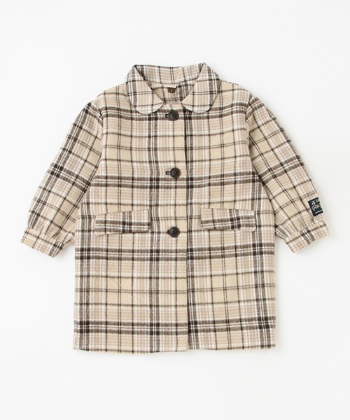 petit main（プティマイン）の「【リンク】チェスターコート（ダッフルコート・キッズ・ライトブルー/マルチ・S/M/L）」の18枚目の写真