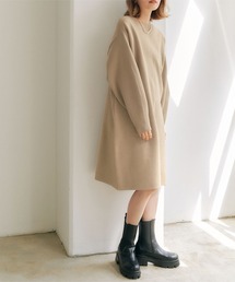 titivate（ティティベイト）の「ｺｸｰﾝｼﾙｴｯﾄﾐﾆ丈ﾆｯﾄﾜﾝﾋﾟｰｽ（ワンピース）」