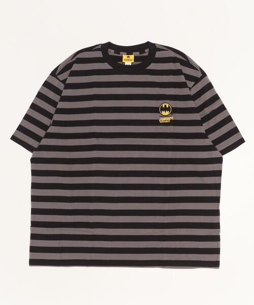 Guess（ゲス）の「GUESS Originals x Batman Striped Tee（Tシャツ/カットソー・メンズ・ブラック・SMALL/MEDIUM/LARGE/X-LARGE）」の5枚目の写真