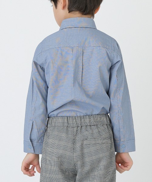 HAKKA KIDS（ハッカキッズ）の「[フォーマル対応・ボーイズ]長袖シャツ（シャツ/ブラウス・キッズ・ブルー/ネイビー・100cm/110cm/120cm/130cm）」の5枚目の写真