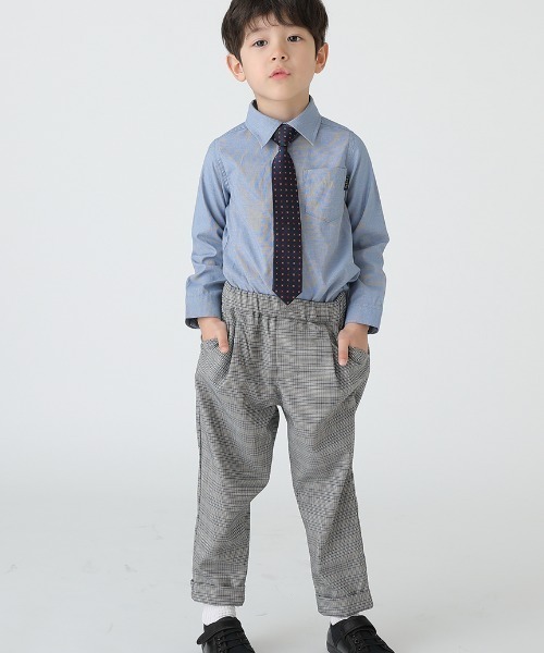 HAKKA KIDS（ハッカキッズ）の「[フォーマル対応・ボーイズ]長袖シャツ（シャツ/ブラウス・キッズ・ブルー/ネイビー・100cm/110cm/120cm/130cm）」の7枚目の写真