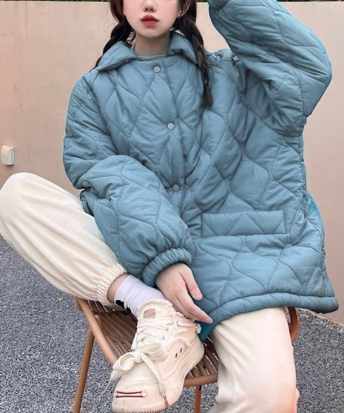 セール】ライトなボリュームで春先まで♪キルティングエコダウン