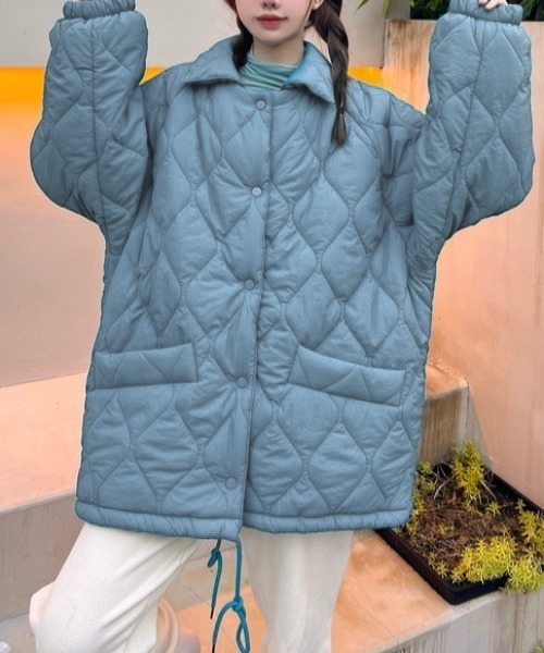 セール】ライトなボリュームで春先まで♪キルティングエコダウン