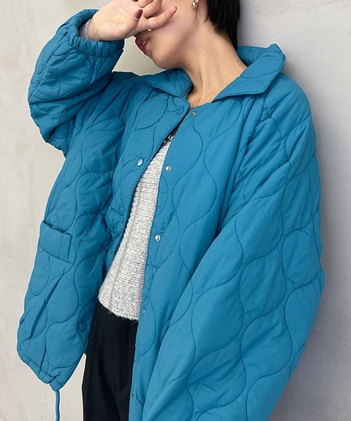 セール】ライトなボリュームで春先まで♪キルティングエコダウン