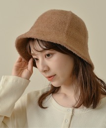 シャギー ふわふわ シンプル バケットハット