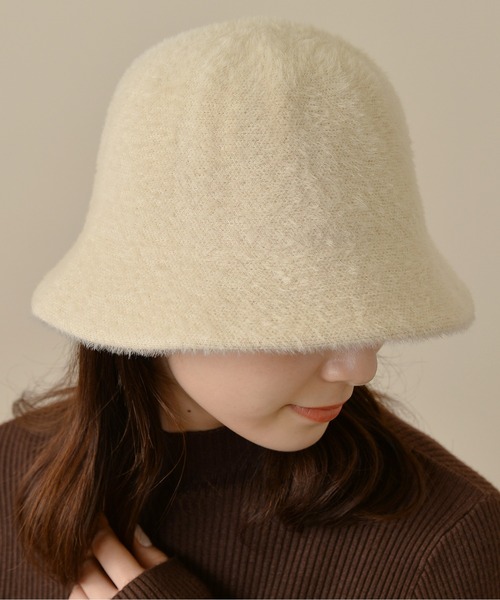 Monocoro toppi(モノコロトッピ)の「シャギー ふわふわ シンプル バケットハット(ハット・レディース・ブラック/アイボリー/ブラウン・フリー)」の8枚目の写真