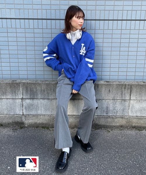 RODEO CROWNS MLB ニットカーディガン RODEO CROWNS WIDE BOWL カーディガン MLB ニットカーディガン